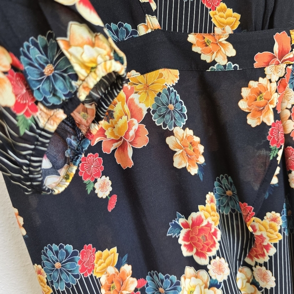 NWT Farm Rio Floral Wrap Dress XS - Picture 7 of 16